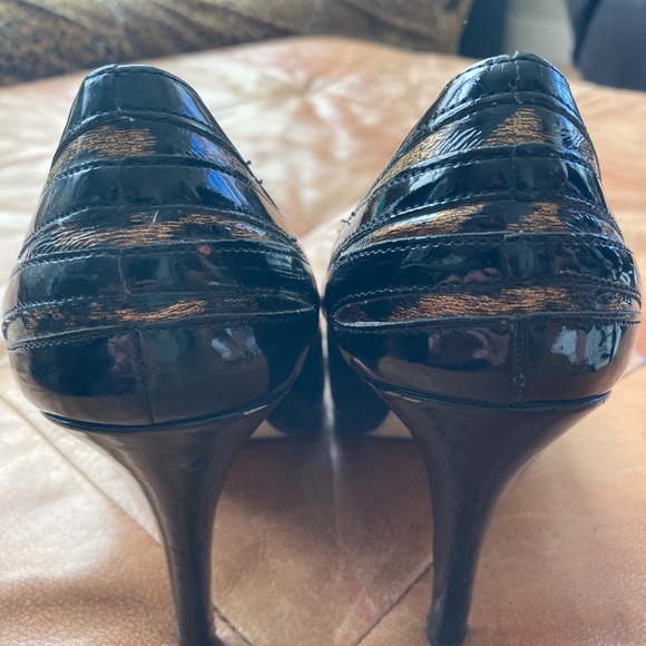 9.5 Steve Madden patent heels with leopard print - Picture 2 of 5